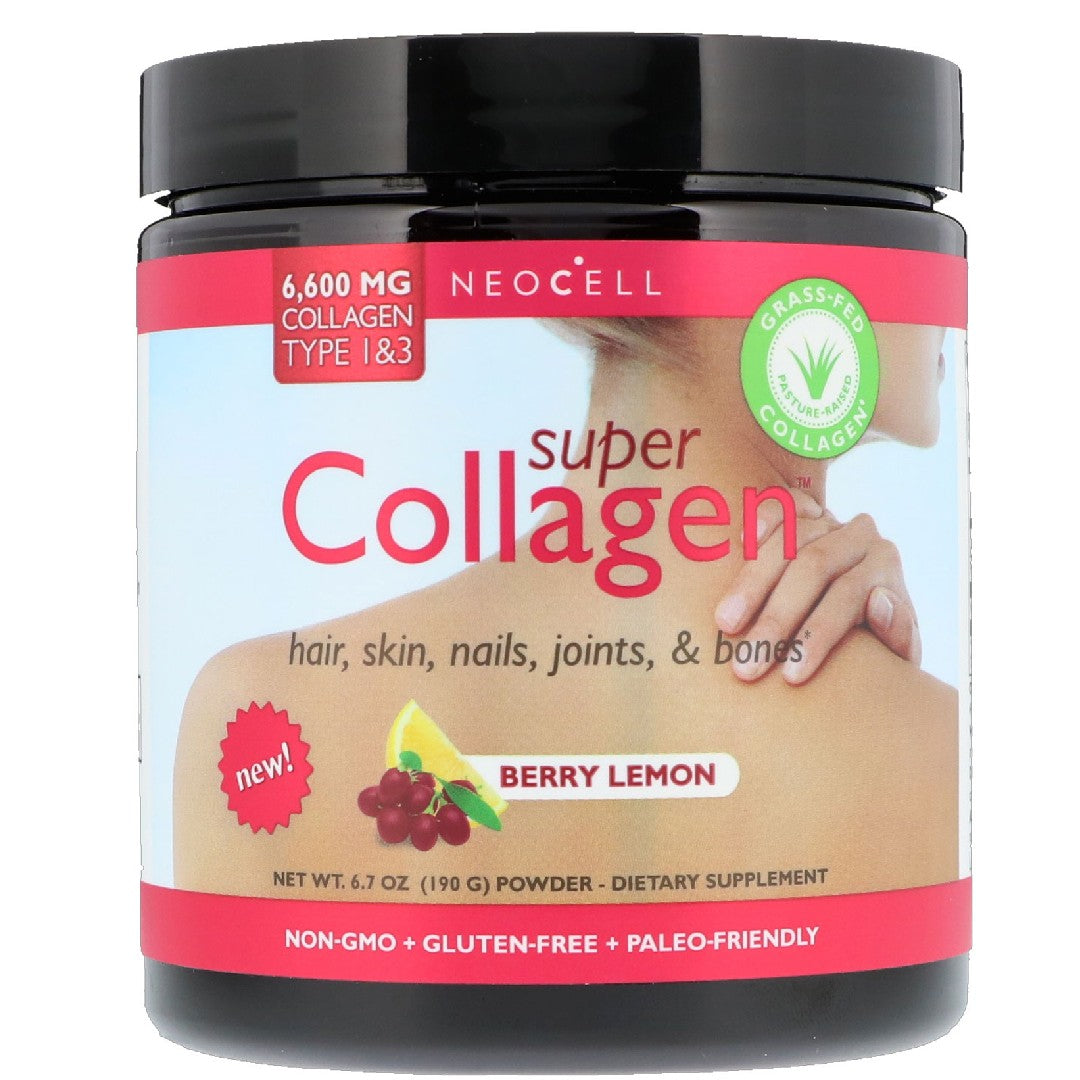 Super Collagen, Collagen Type 1 & 3, Berry Lemon, 6,000 mg