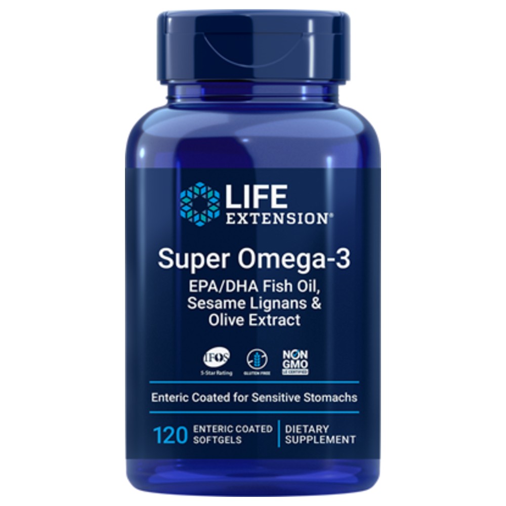 Super Omega-3 EPA/DHA Fish Oil, Sesame Lignans & Olive Extract - My Village Green