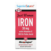 Thumbnail for Just Women, Iron with Vitamin C, B12 & Folic Acid, 15 mg