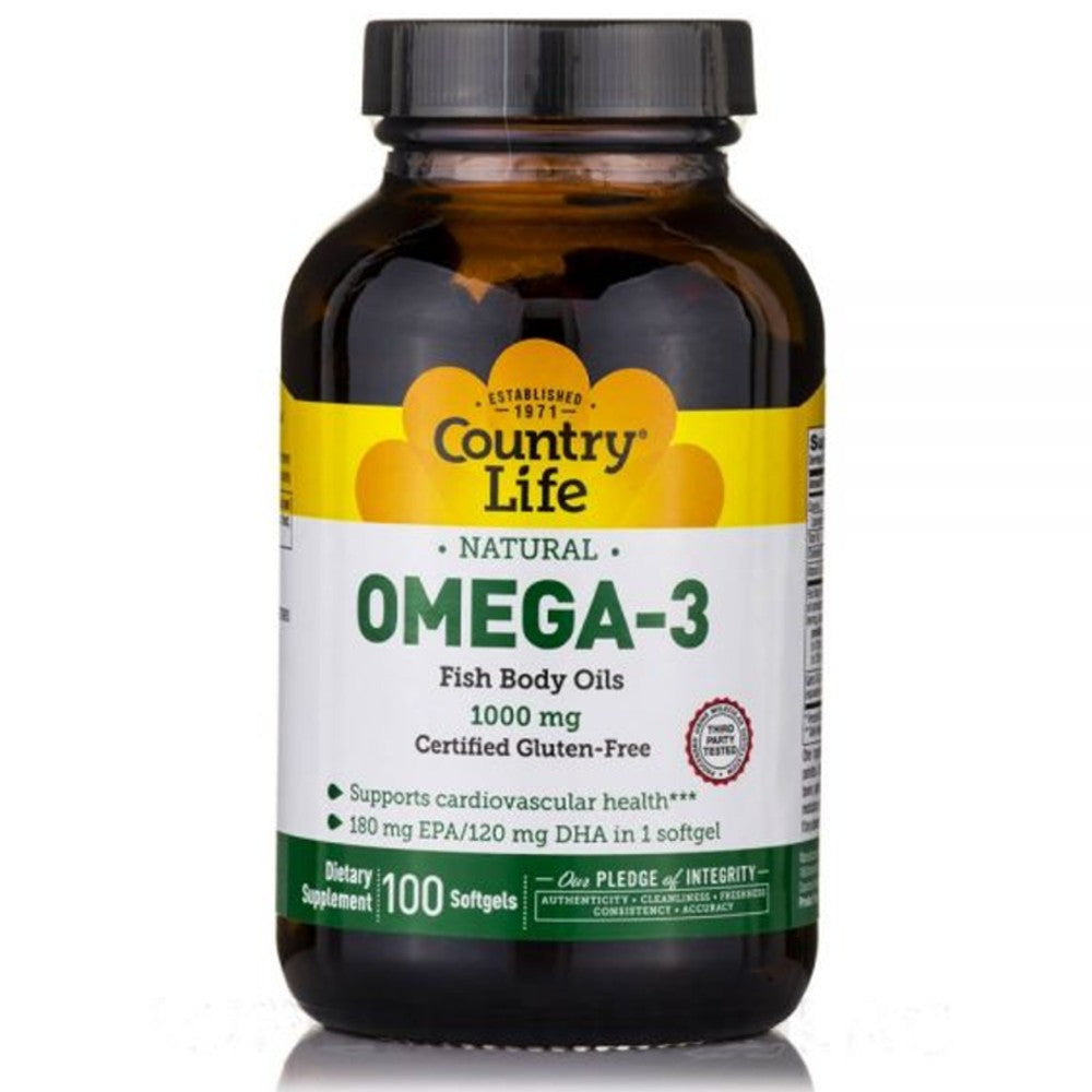 Omega-3 1000 mg Fish Oil - Country Life
