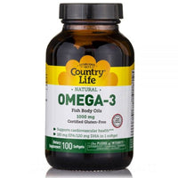 Thumbnail for Omega-3 1000 mg Fish Oil - Country Life