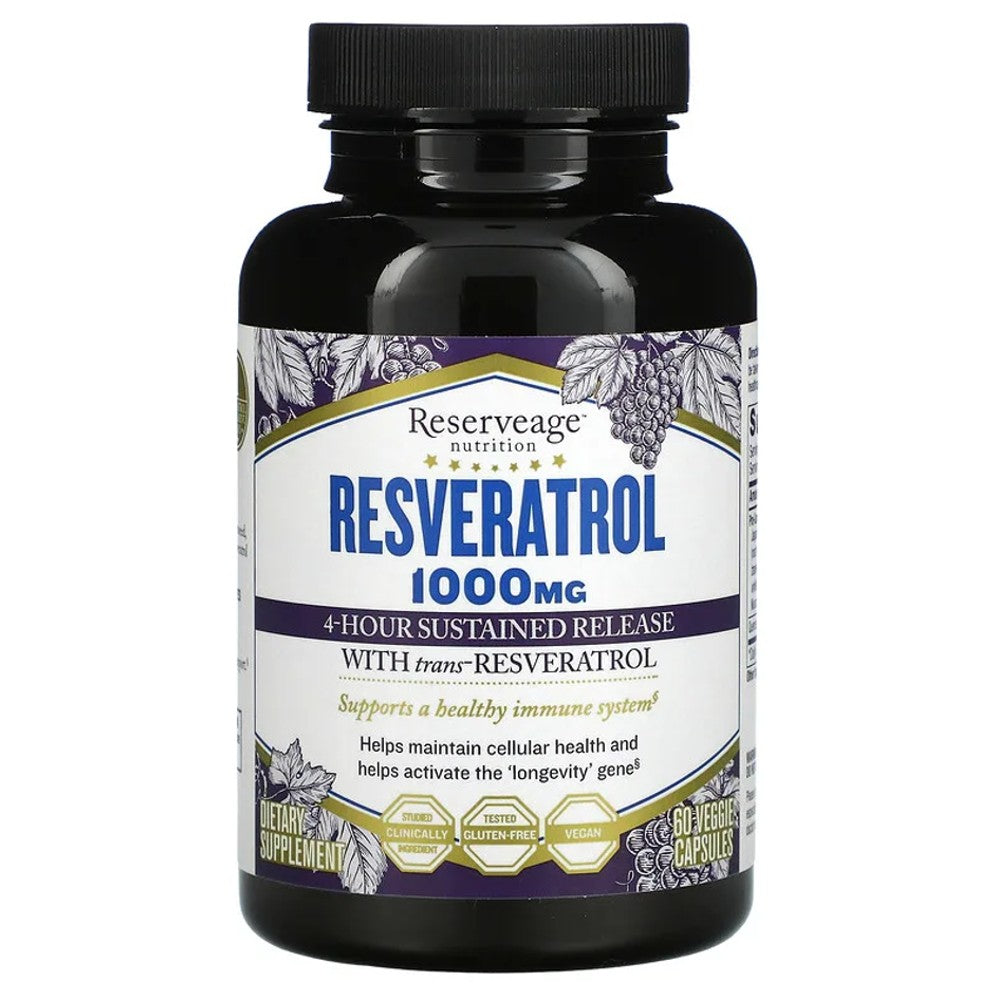 Resveratrol with Trans-Resveratrol, 500 mg