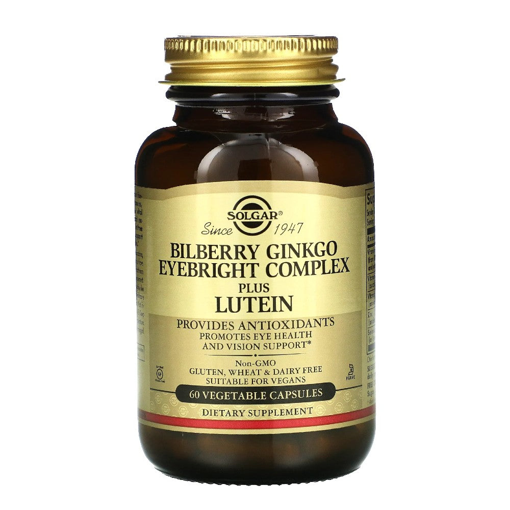 Bilberry Ginkgo Eyebright Complex Plus Lutein