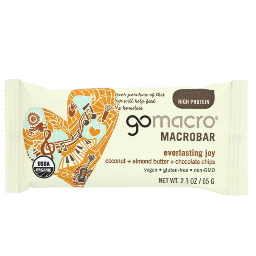 Organic Coconut Plus Almond Butter Plus Chocolate Chips MacroBar - Gomacro