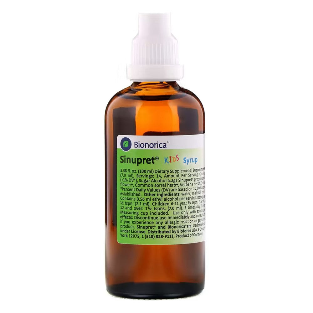 Sinupret Kids Syrup, Sinus Respiratory & Immune Support - Bionorica