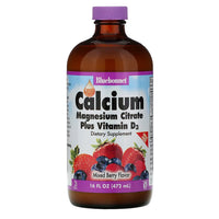 Thumbnail for Liquid Calcium Magnesium Citrate Plus Vitamin D3 - Bluebonnet