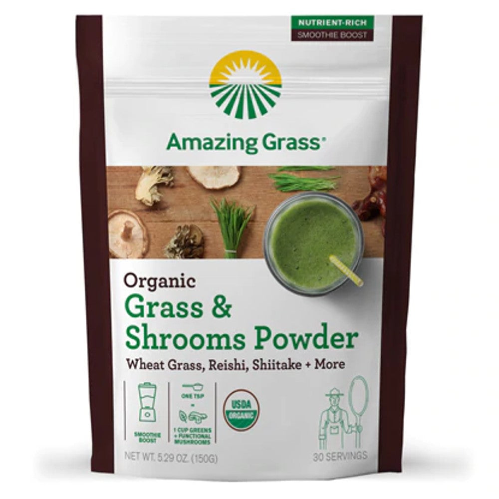 Organic Grass & Shrooms Powder - Amazing Grass