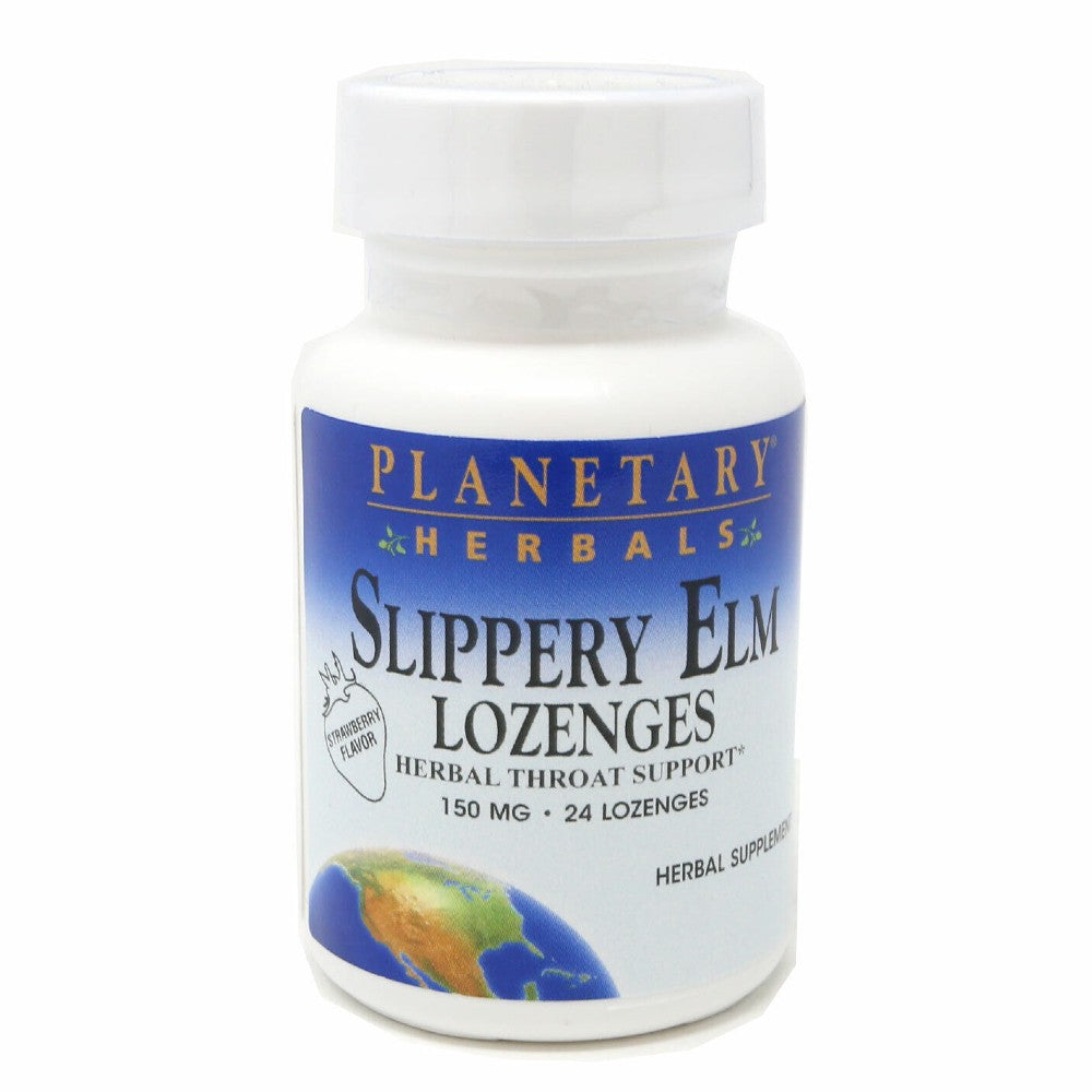 Slippery Elm Lozenges Strawberry Flavor