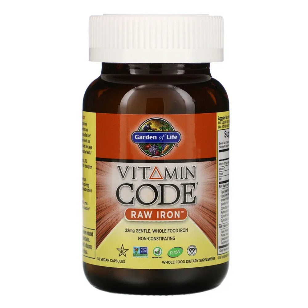 Vitamin Code, RAW Iron - Garden of Life