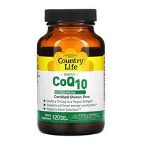 Thumbnail for CoQ10, 100 mg, Vegan Softgels - Country Life