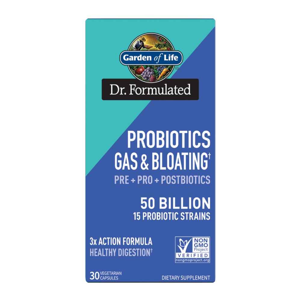 Dr. Formulated Probiotics Gas and Bloating 50 Billion - Garden of Life