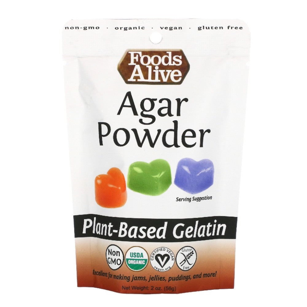 Agar Powder, Plant Based Gelatin - Foods Alive