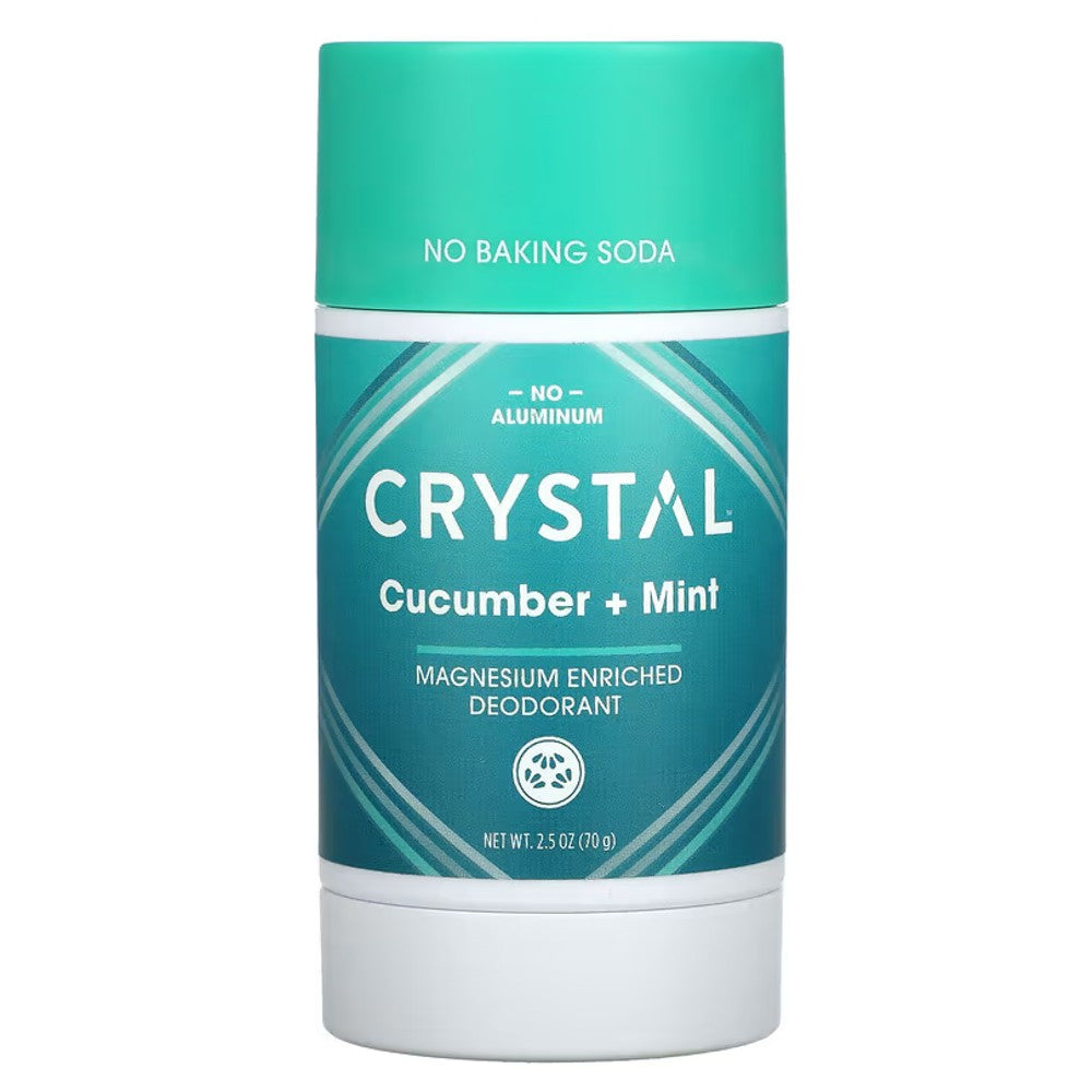 Magnesium Enriched Deodorant, Cucumber + Mint - Crystal