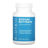 Thumbnail for Sodium Butyrate, 60 Non-GMO Capsules - Bodybio