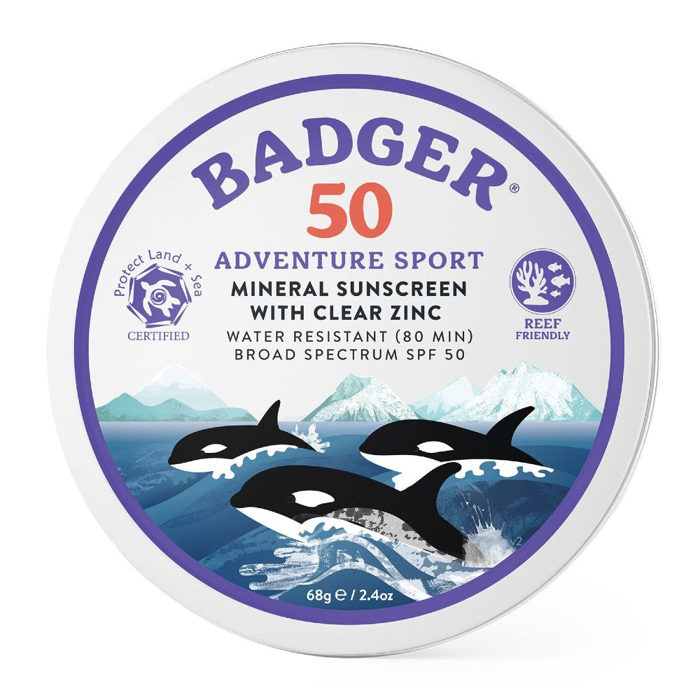 SPF 50 Adventure Sport Mineral Sunscreen - Badger