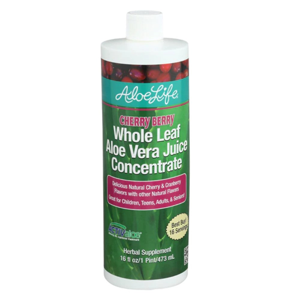 Whole Leaf Aloe Vera Juice Concentrate Cherry Berry