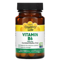 Thumbnail for Vitamin B6, 100 mg - Country Life