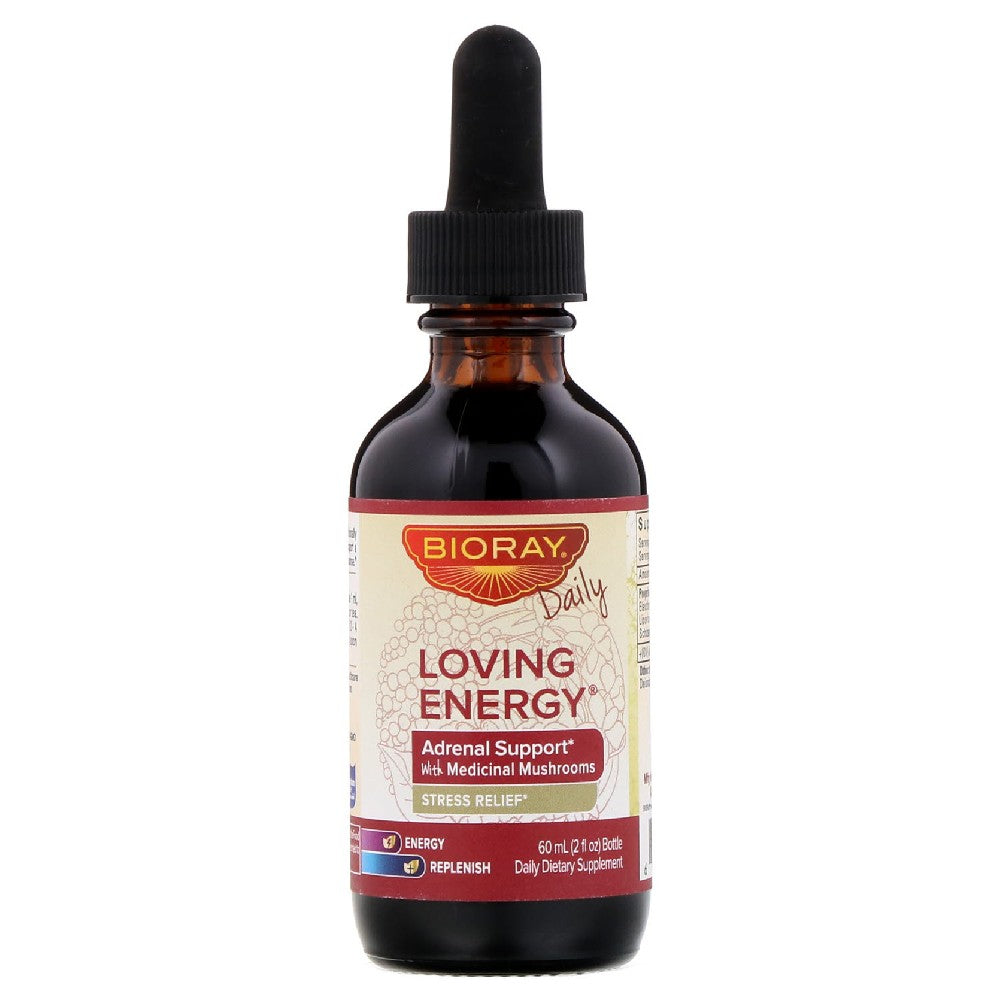 Loving Energy, Adrenal Support with Medical Mushrooms - Bioray Inc