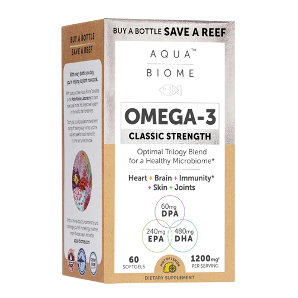 Aqua Biome Fish Oil Classic Strength - Enzymedica