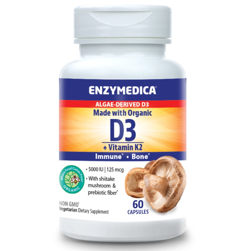 Organic Vitamin D3 + K2 - Enzymedica