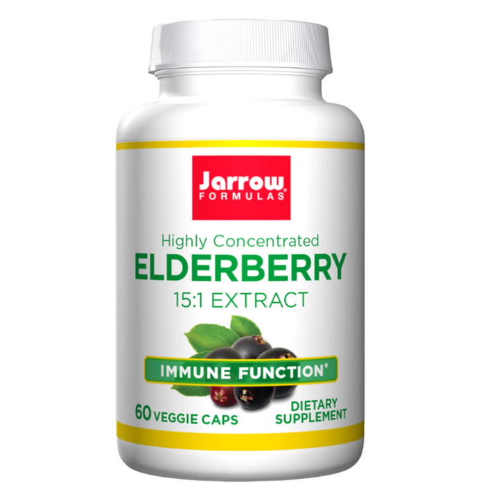 Jarrow Formulas Elderberry Extract 60 Veg Capsules – Village Green  Apothecary