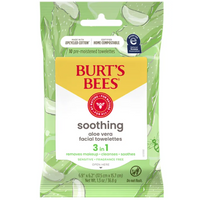 Thumbnail for Sensitive Facial Cleansing Towelettes - Burts Bees