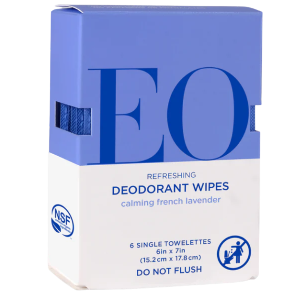 French Lavender Natural Deodorant Wipes - EO