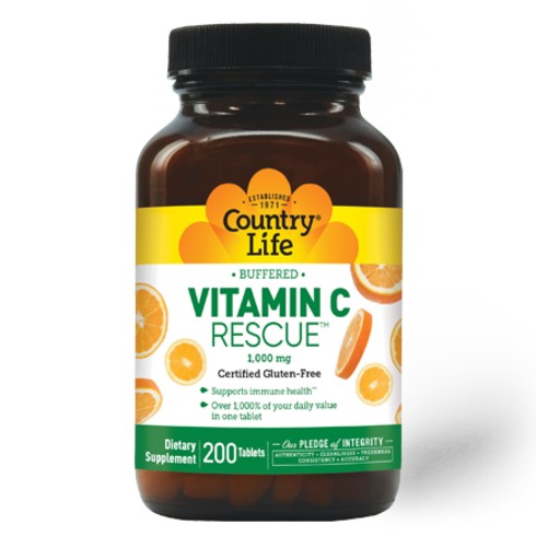 Buffered Vitamin C Rescue 1000mg - Country Life