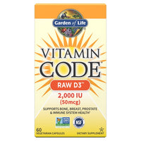 Thumbnail for Vitamin Code Raw D3 2000 IU - Garden of Life