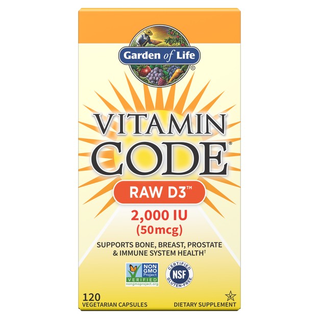 Vitamin Code Raw D3 2000 IU - Garden of Life