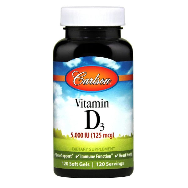 Vitamin D3 5,000 IU (125 mcg) - Carlson