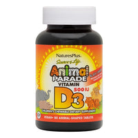 Thumbnail for Animal Parade Vitamin D3 500 IU Children’s Chewables - My Village Green