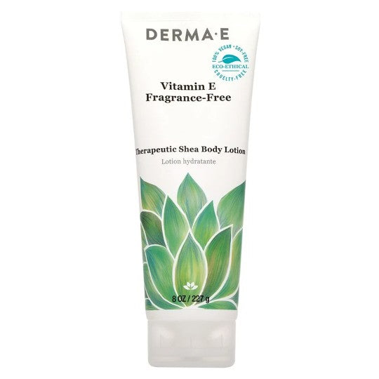 Vitamin E Shea Body Lotion, Fragrance-Free & Therapeutic - Derma E