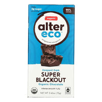 Thumbnail for Dark Blackout Organic Chocolate 85% Cocoa - Alter Eco