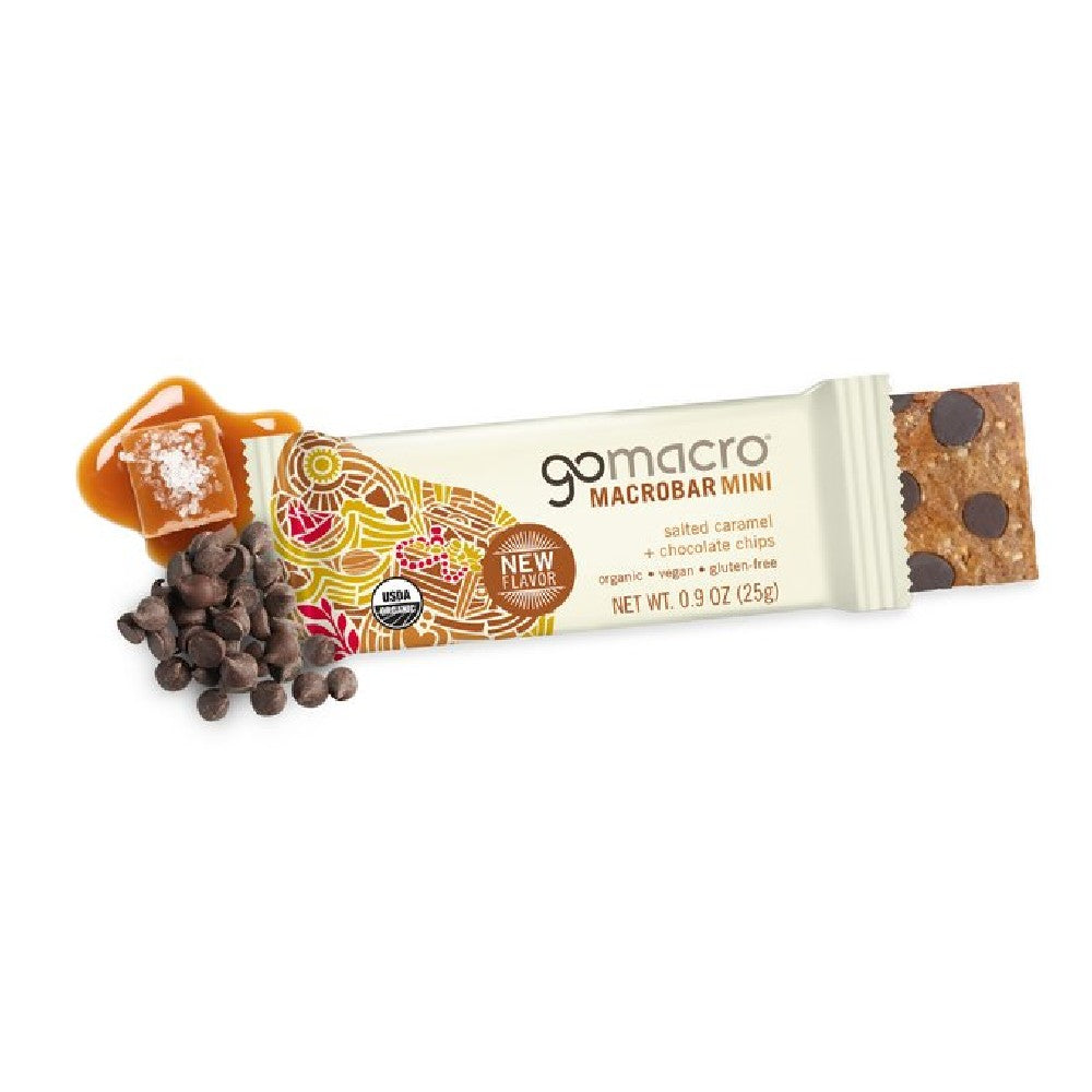 MacroBar Mini Salted Caramel + Chocolate Chips Mini - Gomacro