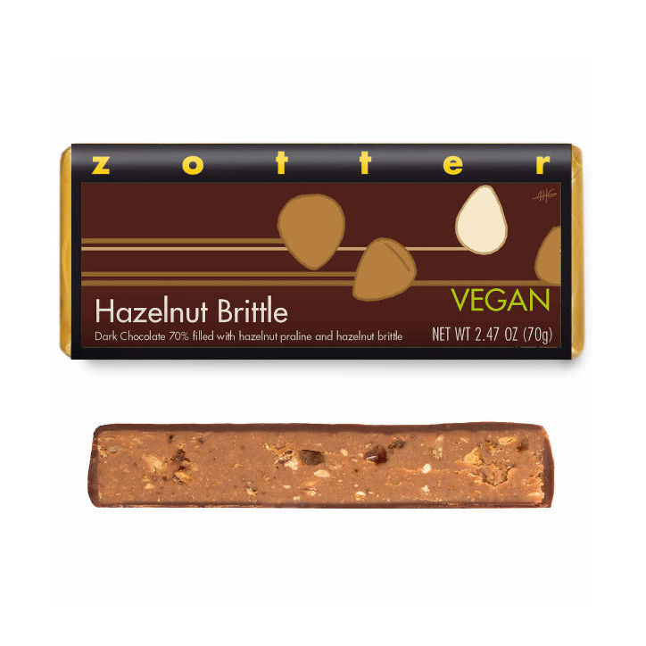 Hazelnut Brittle Dark Chocolate - Zotter