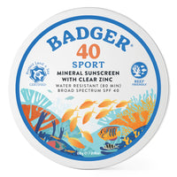 Thumbnail for Sport Mineral Sunscreen Tin - SPF 40 - Badger