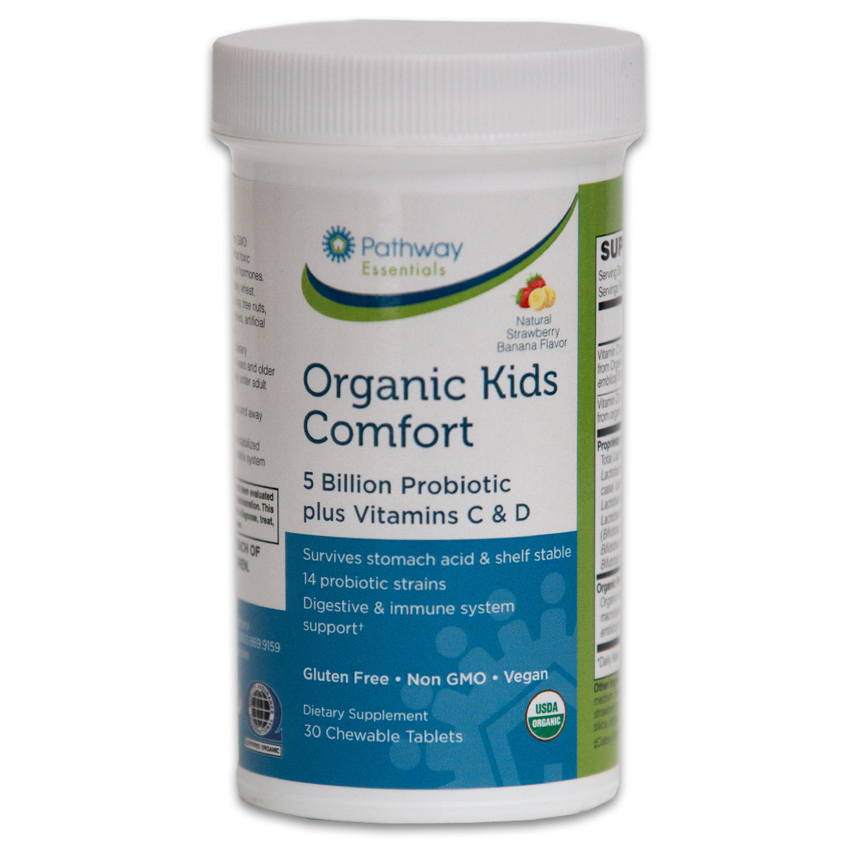 Organic Kids Comfort 5 Billion Probiotic plus Vitamins C & D