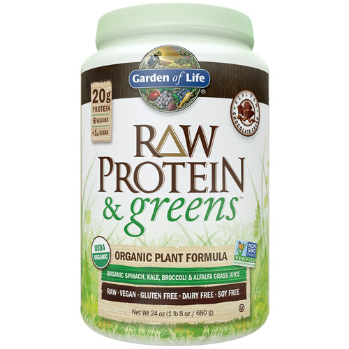 RAW Protein & greens Chocolate Cacao - Garden of Life
