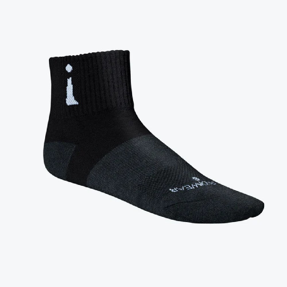 Active Socks Black Quarter