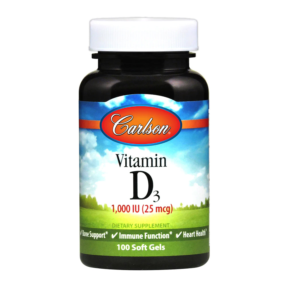 Vitamin D3 1,000 IU (25 mcg) - Carlson